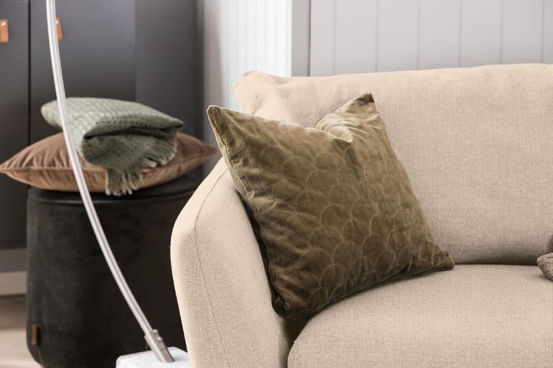 Trend Soffgrupp Fåtölj med Fotpall - Beige - Möbler - Vardagsrum - Fåtöljer
