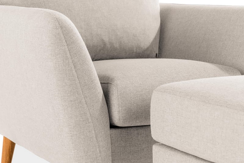 Trend Soffgrupp Fåtölj med Fotpall - Beige - Möbler - Vardagsrum - Fåtöljer