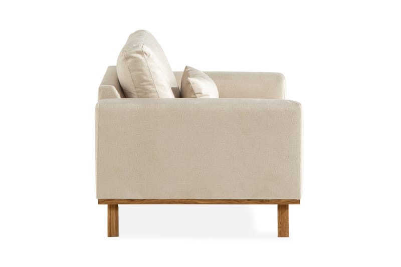 TULSA Fåtölj Sammet Beige - Möbler - Vardagsrum - Fåtöljer - Sammetsfåtölj
