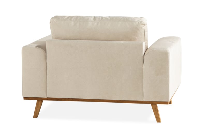 TULSA Fåtölj Sammet Beige - Möbler - Vardagsrum - Fåtöljer - Sammetsfåtölj