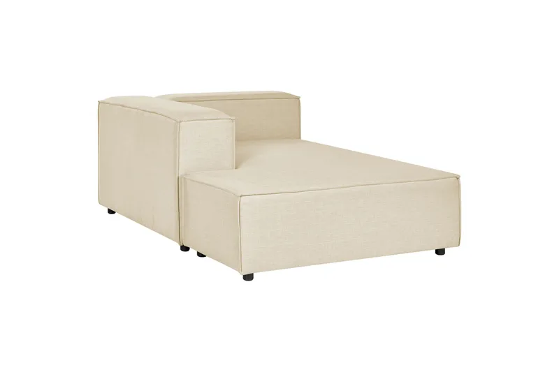 Tunda Schäslong 119 cm Höger - Beige/Svart - Möbler - Vardagsrum - Fåtöljer - Schäslongfåtöljer & divanfåtöljer