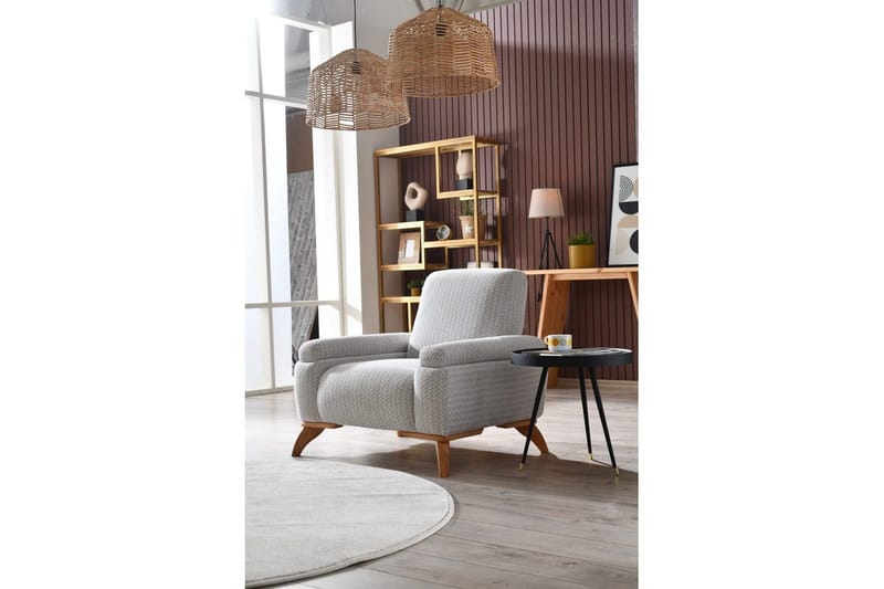 Tylra Fåtölj - Grå/Kaffe - Möbler - Vardagsrum - Fåtöljer