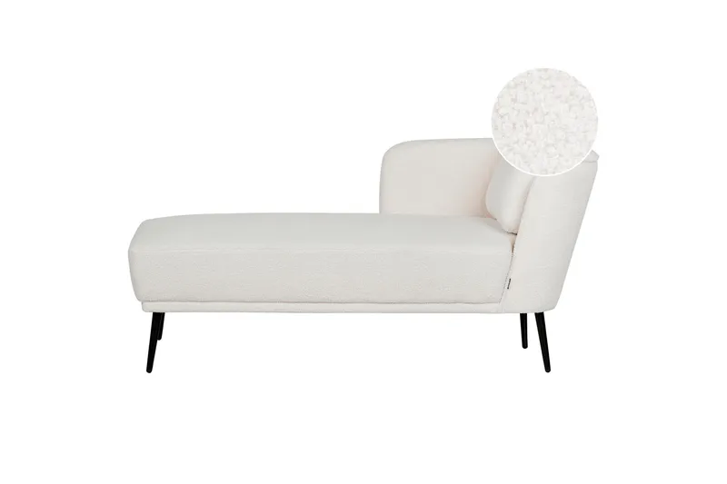 Uklund Schäslong 148 cm Höger - Svart/Vit - Möbler - Vardagsrum - Fåtöljer - Schäslongfåtöljer & divanfåtöljer