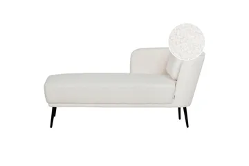Uklund Schäslong 148 cm Höger - Svart/Vit - Möbler - Vardagsrum - Fåtöljer - Schäslongfåtöljer & divanfåtöljer