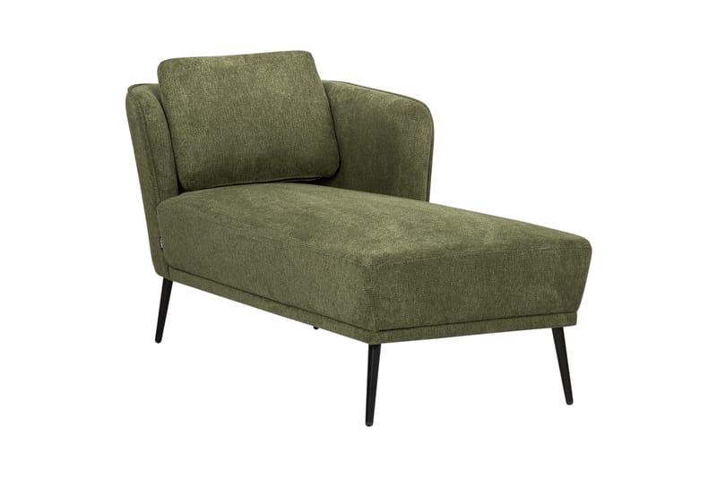 Uklund Schäslong 148 cm Vänster - Svart/Grön - Möbler - Vardagsrum - Fåtöljer - Schäslongfåtöljer & divanfåtöljer