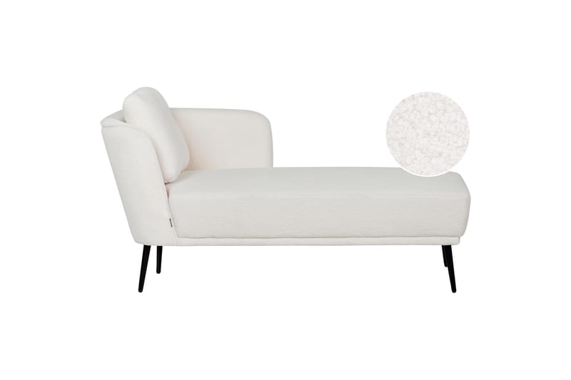 Uklund Schäslong 148 cm Vänster - Svart/Vit - Möbler - Vardagsrum - Fåtöljer - Schäslongfåtöljer & divanfåtöljer