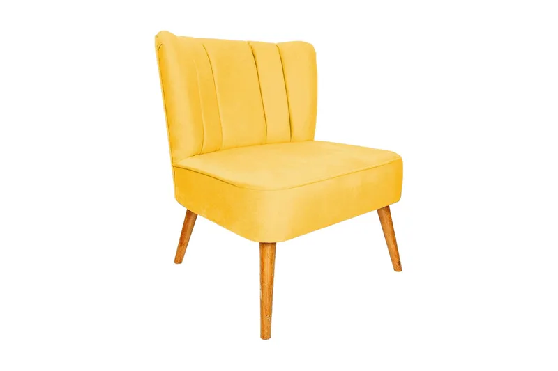 Ullsperger Fåtölj med Armstöd, Gul