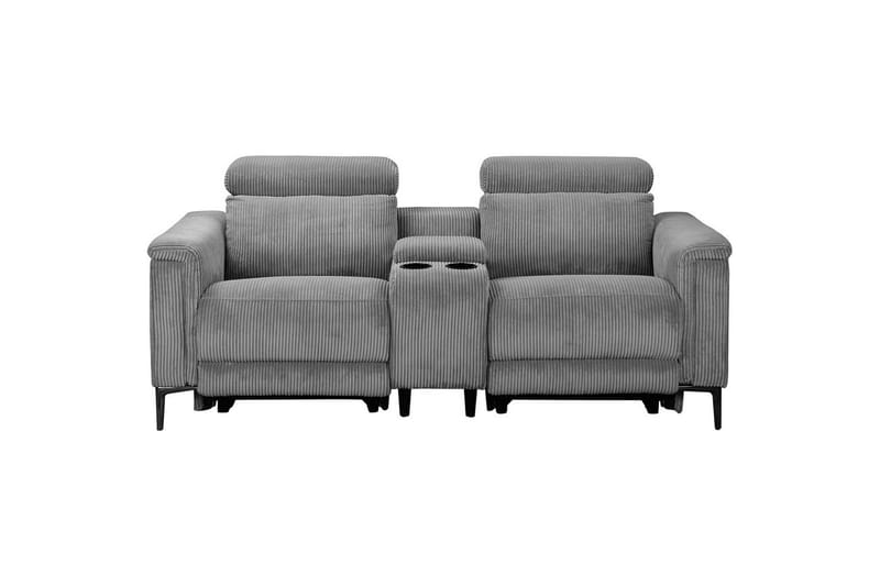 Vanlig liggfåtölj Loft24 Dubbel recliner stol Loft24 Lund Grey 100% polyester - Möbler - Vardagsrum - Soffor - Reclinersoffor & Biosoffor