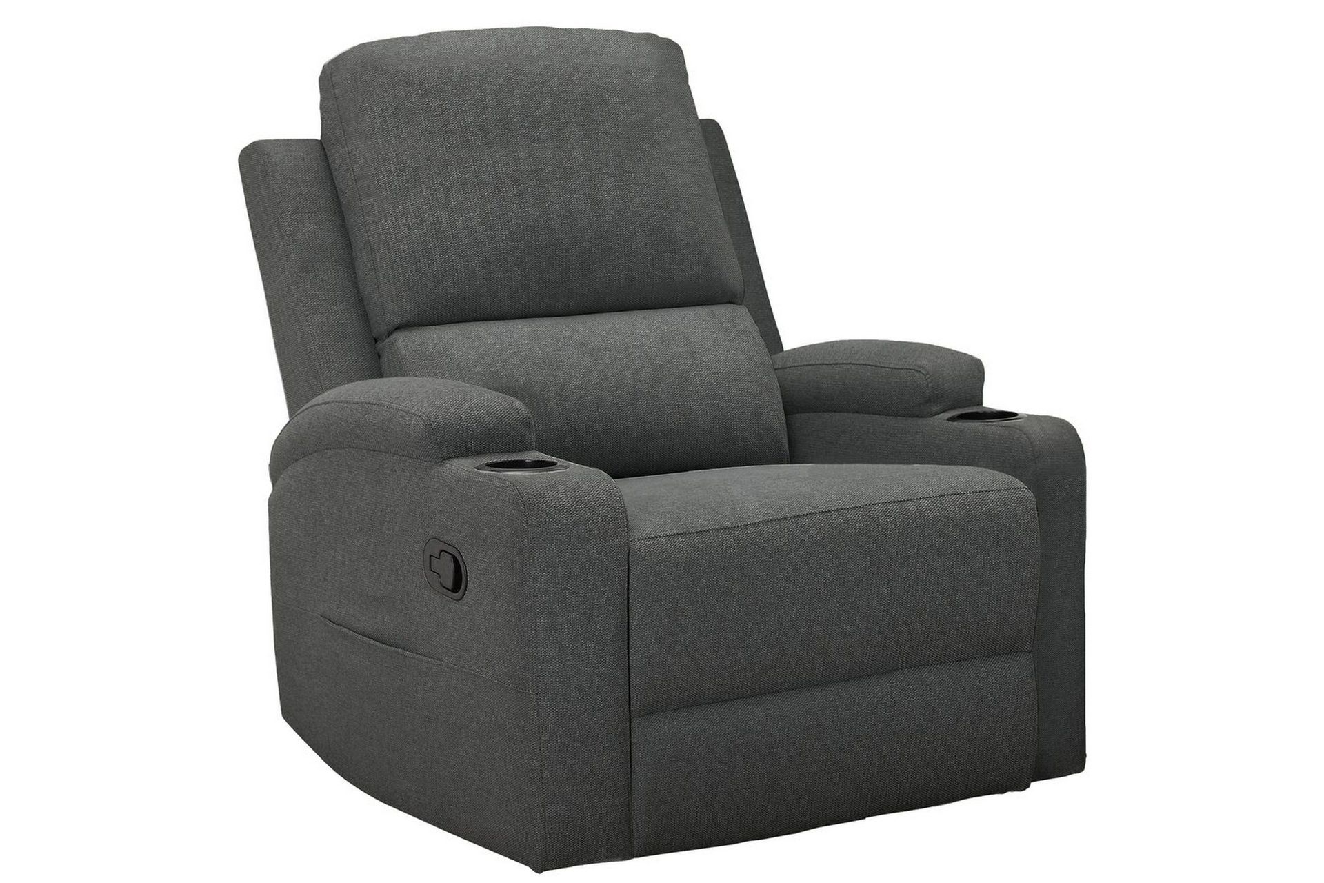 Vanlig liggf&aring;t&ouml;lj Loft24 Reclinerstol Loft24 Dallas Grey Belfast fabric -