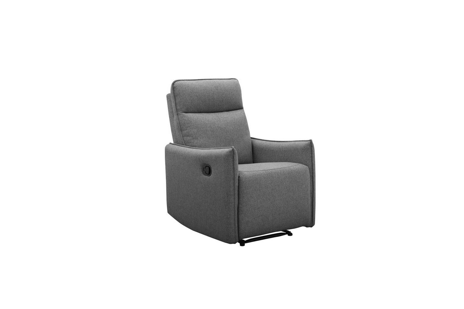 Vanlig liggf&aring;t&ouml;lj Loft24 Reclinerstol Loft24 Lugo Grey Artificial leather -