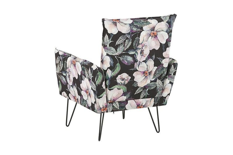 VARMING Fåtölj Blommig Svart - Möbler - Vardagsrum - Fåtöljer