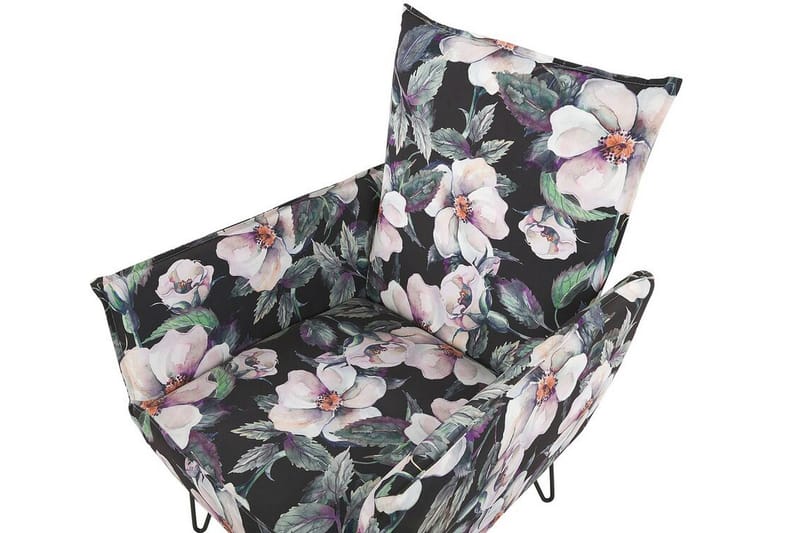 VARMING Fåtölj Blommig Svart - Möbler - Vardagsrum - Fåtöljer