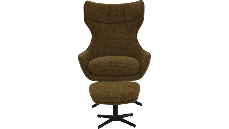 Varric Fåtölj med pall - Brun - Möbler - Vardagsrum - Fåtöljer - Biofåtöljer & reclinerfåtöljer