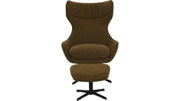 Varric Fåtölj med pall - Brun - Möbler - Vardagsrum - Fåtöljer - Biofåtöljer & reclinerfåtöljer