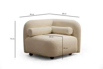 Victoria Fåtölj Beige - Victoria - Möbler - Vardagsrum - Fåtöljer