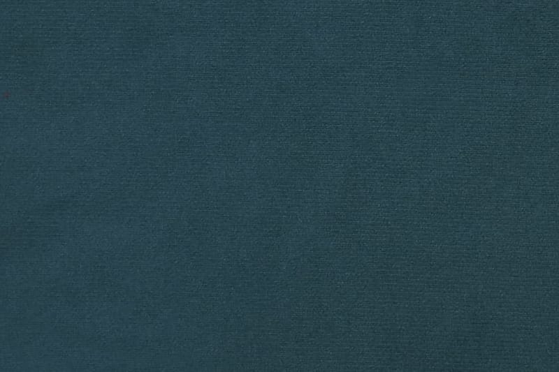 Vilstol med fotpall blå sammet - Blå - Fåtöljer