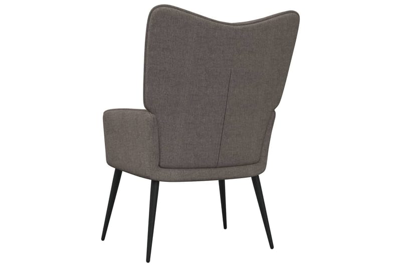 Vilstol med fotpall taupe tyg - Taupe - Möbler - Vardagsrum - Fåtöljer