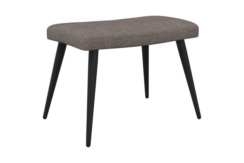 Vilstol med fotpall taupe tyg - Taupe - Möbler - Vardagsrum - Fåtöljer