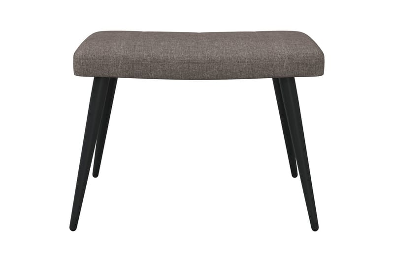 Vilstol med fotpall taupe tyg - Taupe - Möbler - Vardagsrum - Fåtöljer
