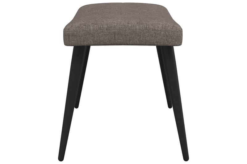 Vilstol med fotpall taupe tyg - Taupe - Möbler - Vardagsrum - Fåtöljer