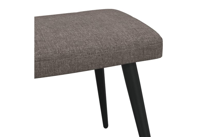 Vilstol med fotpall taupe tyg - Taupe - Möbler - Vardagsrum - Fåtöljer