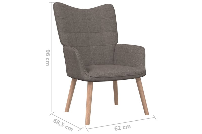 Vilstol taupe tyg - Brun - Möbler - Vardagsrum - Fåtöljer