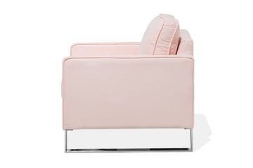 Vind Modern Fåtölj i Tyg - Rosa - Möbler - Vardagsrum - Fåtöljer