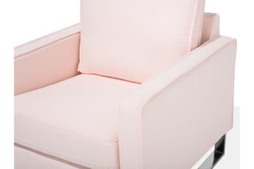 Vind Modern Fåtölj i Tyg - Rosa - Möbler - Vardagsrum - Fåtöljer