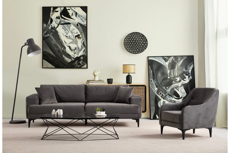 Winskill Fåtölj - Antracit - Möbler - Vardagsrum - Fåtöljer