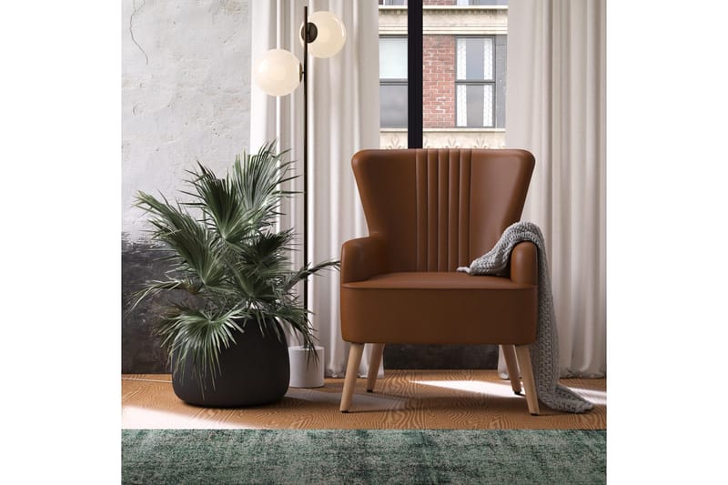 Wynn Fåtölj Brun - Dorel Home - Möbler - Vardagsrum - Fåtöljer