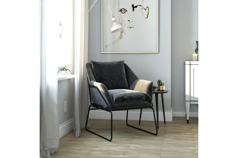 Yianni Fåtölj - Grå - Möbler - Vardagsrum - Fåtöljer