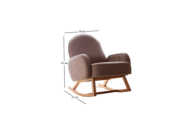 Yoko Fåtölj - Brun - Möbler - Vardagsrum - Stolar & sittmöbler - Snurrstolar & gungstolar