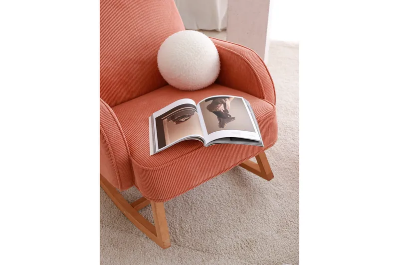 Yoko Fåtölj - Korall - Möbler - Vardagsrum - Stolar & sittmöbler - Snurrstolar & gungstolar