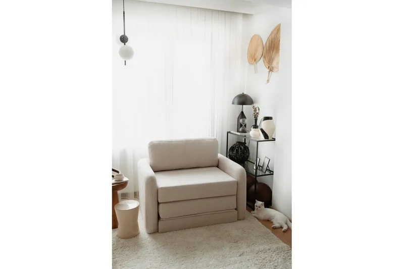 Zalven Bäddfåtölj - Vit - Möbler - Vardagsrum - Bäddsoffor