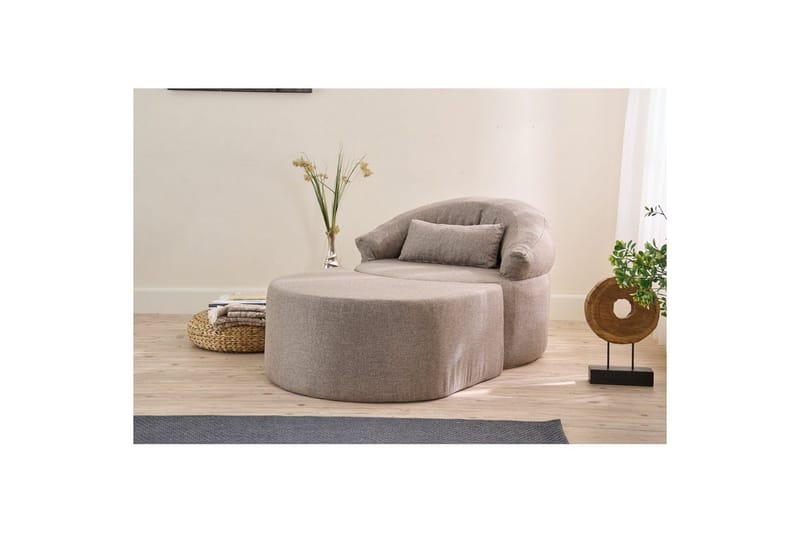 Zevon Bäddfåtölj - Brun - Möbler - Vardagsrum - Bäddsoffor - Hörnbäddsoffa
