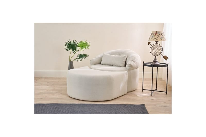 Zevon Bäddfåtölj - Cream - Möbler - Vardagsrum - Bäddsoffor - Hörnbäddsoffa