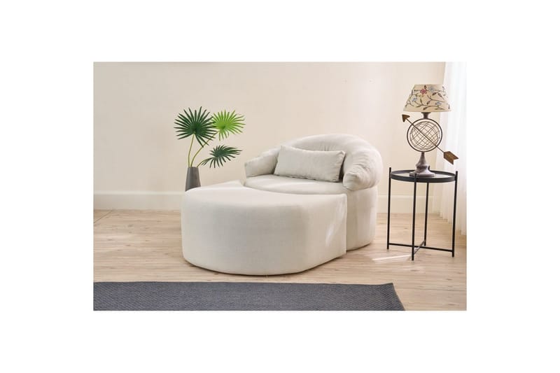 Zevon Bäddfåtölj - Cream - Möbler - Vardagsrum - Bäddsoffor - Hörnbäddsoffa