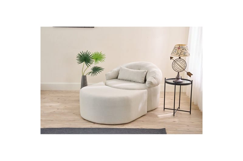 Zevon Bäddfåtölj - Cream - Möbler - Vardagsrum - Bäddsoffor - Hörnbäddsoffa