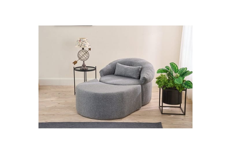 Zevon Bäddfåtölj - Grå - Möbler - Vardagsrum - Bäddsoffor - Hörnbäddsoffa
