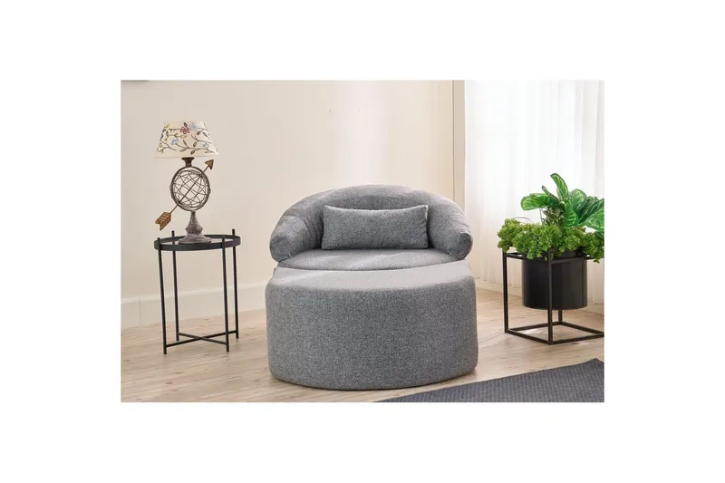 Zevon Bäddfåtölj - Grå - Möbler - Vardagsrum - Bäddsoffor - Hörnbäddsoffa