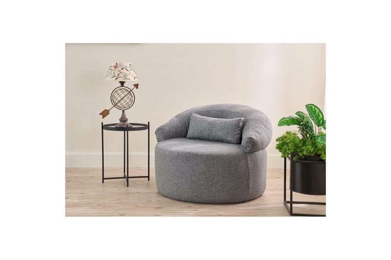 Zevon Fåtölj - Grå - Möbler - Vardagsrum - Fåtöljer - Fåtölj utan armstöd