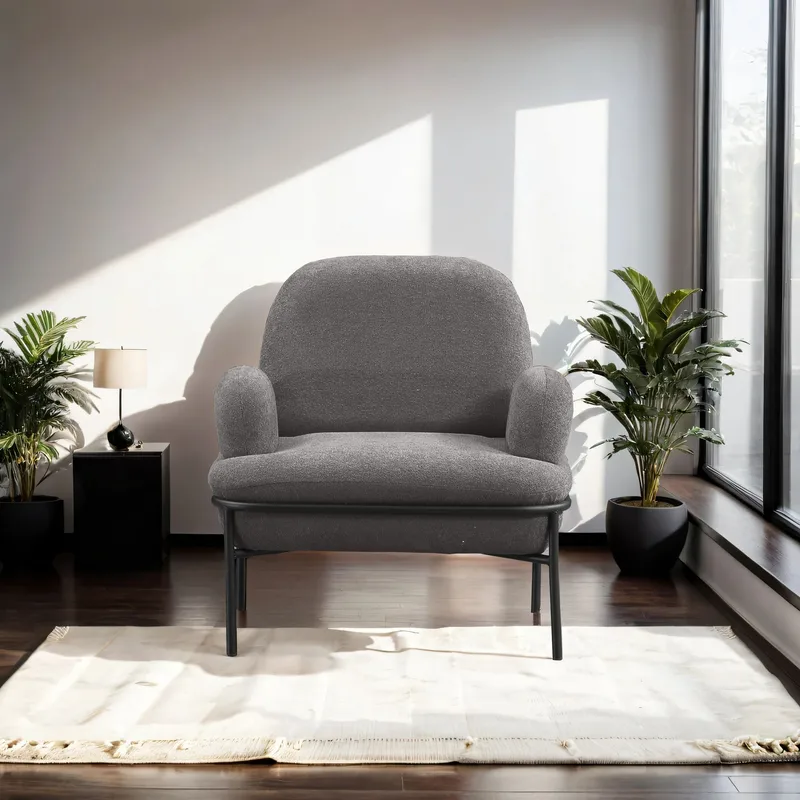 Zyricus Fåtölj Teddy - Grå - Möbler - Vardagsrum - Fåtöljer - Öronlappsfåtölj