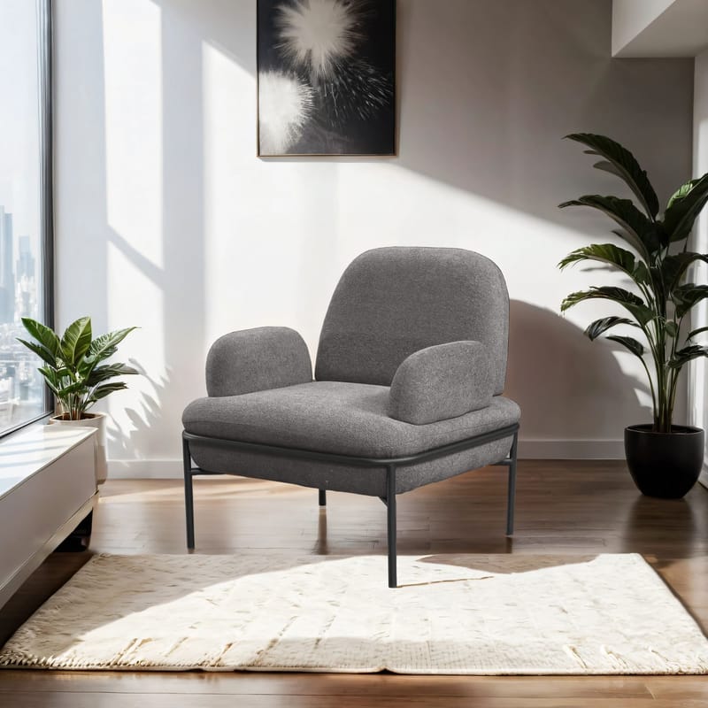 Zyricus Fåtölj Teddy - Grå - Möbler - Vardagsrum - Fåtöljer