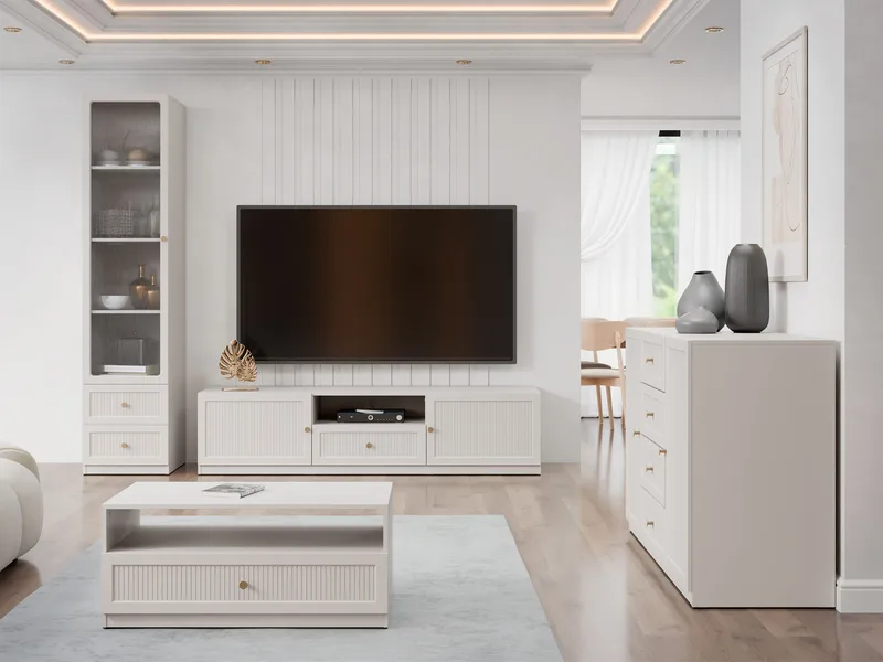 Fayric Möbelset För Vardagsrum - Beige - Möbler - Vardagsrum - Möbelset för vardagsrum