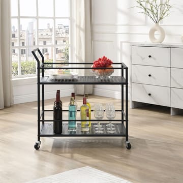 Fenino Serveringsvagn 79 cm - Mattsvart - Möbler - Vardagsrum - Serveringsvagn & drinkvagn