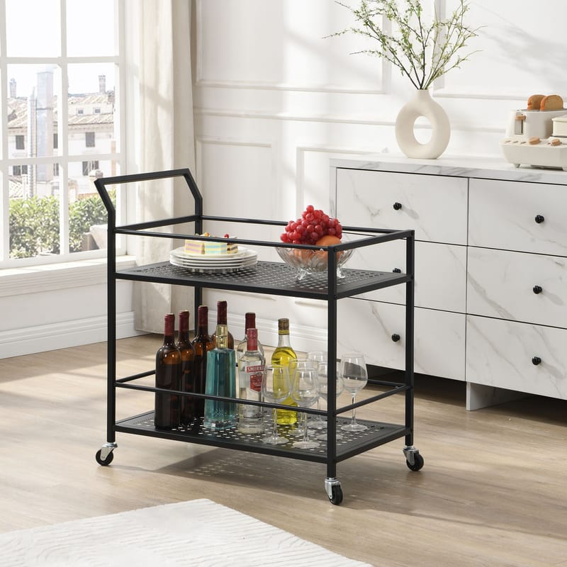 Fenino Serveringsvagn 79 cm - Mattsvart - Möbler - Vardagsrum - Serveringsvagn & drinkvagn