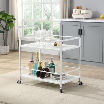 Fenino Serveringsvagn 79 cm - Mattvit - Möbler - Vardagsrum - Serveringsvagn & drinkvagn