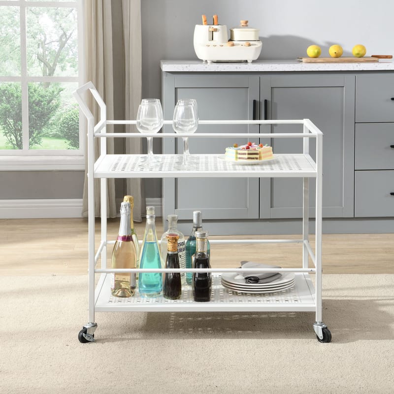 Fenino Serveringsvagn 79 cm - Mattvit - Möbler - Vardagsrum - Serveringsvagn & drinkvagn