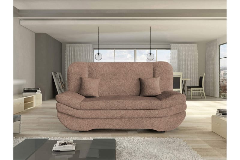 Figurelle Bäddsoffa 2-sits i Bouclé - Rosa - Möbler - Vardagsrum - Bäddsoffor
