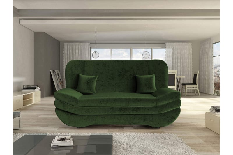 Figurelle Bäddsoffa 2-sits i Chenille - Grön - Möbler - Vardagsrum - Bäddsoffor